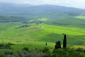 The val d’Orcia UNESCO heritage