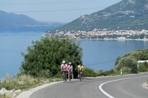Stunning cycling along rolling hills of  dalmatian coastline and islands
