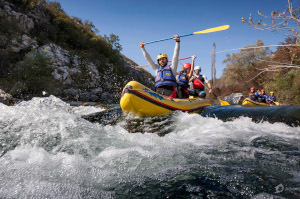 Rafting along Cetina River
