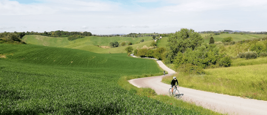 Tuscany countryside by bicycle