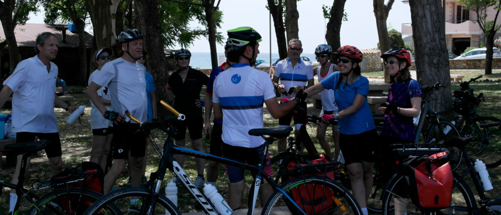 Guided bike tour